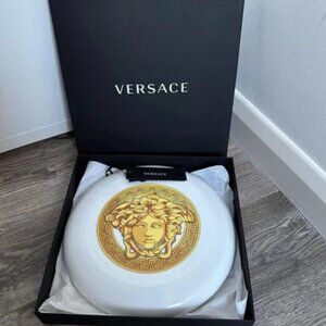 VERSACE Medusa Frisbee Plastic White/Yellow ZFRI00001 New Sealed Genuine Rare